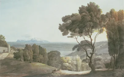 Italienische Landschaft, Blick auf Capri, 1784